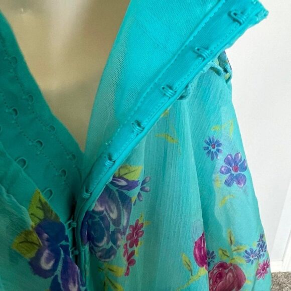 Victoria's Secret Sexy Little Things Floral Corset Sheer Top Size 36B - Picture 8 of 13